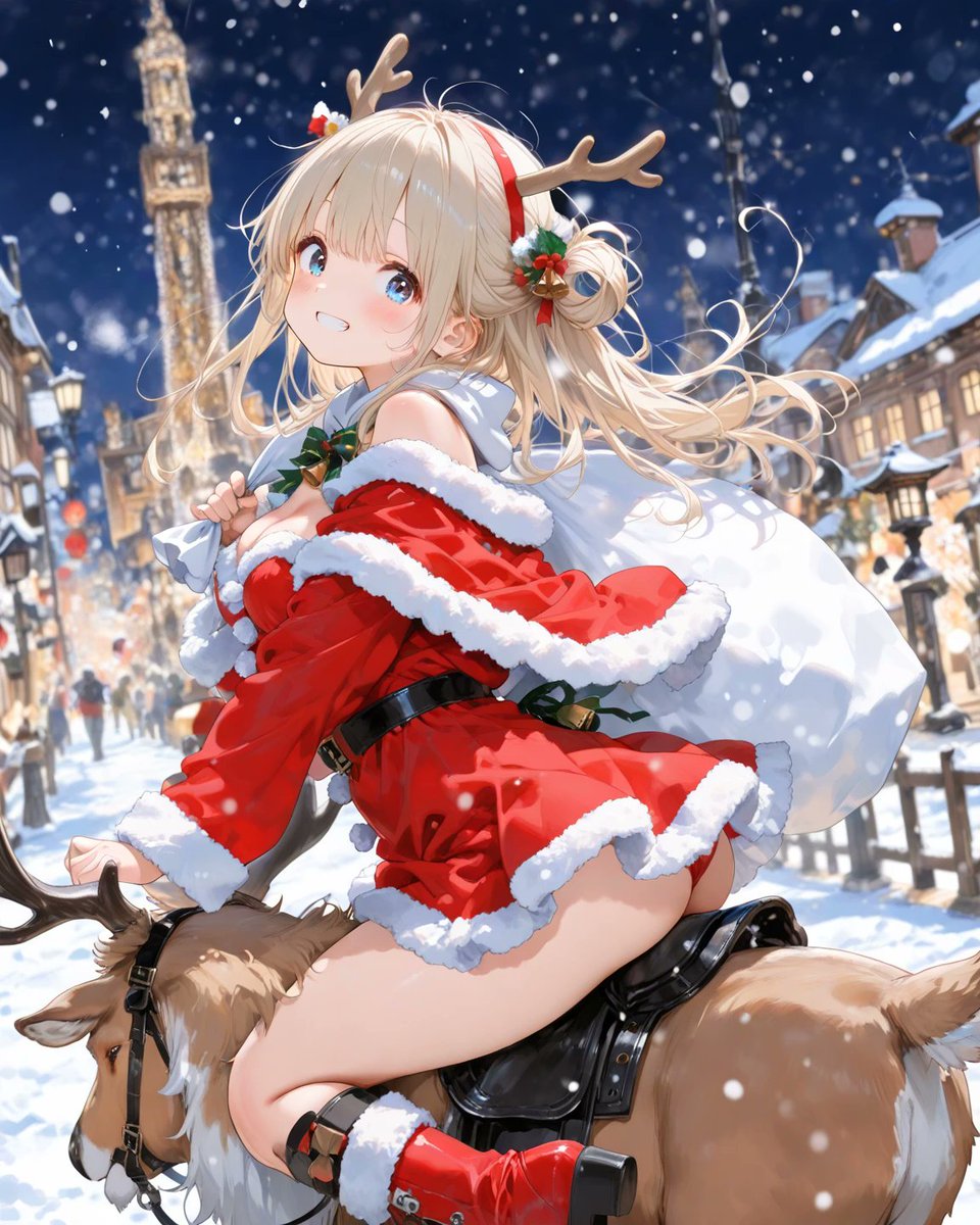 suzumomo_kirari's tweet image. おはきゅるるん🌈✨ꔛ🎀🎶

今夜待っててね🎄🎁🎅🌟🔔

 This is an original SFW illustration. and there is no nudity or sexually suggestive content. 

 #AIart #SeaartAI