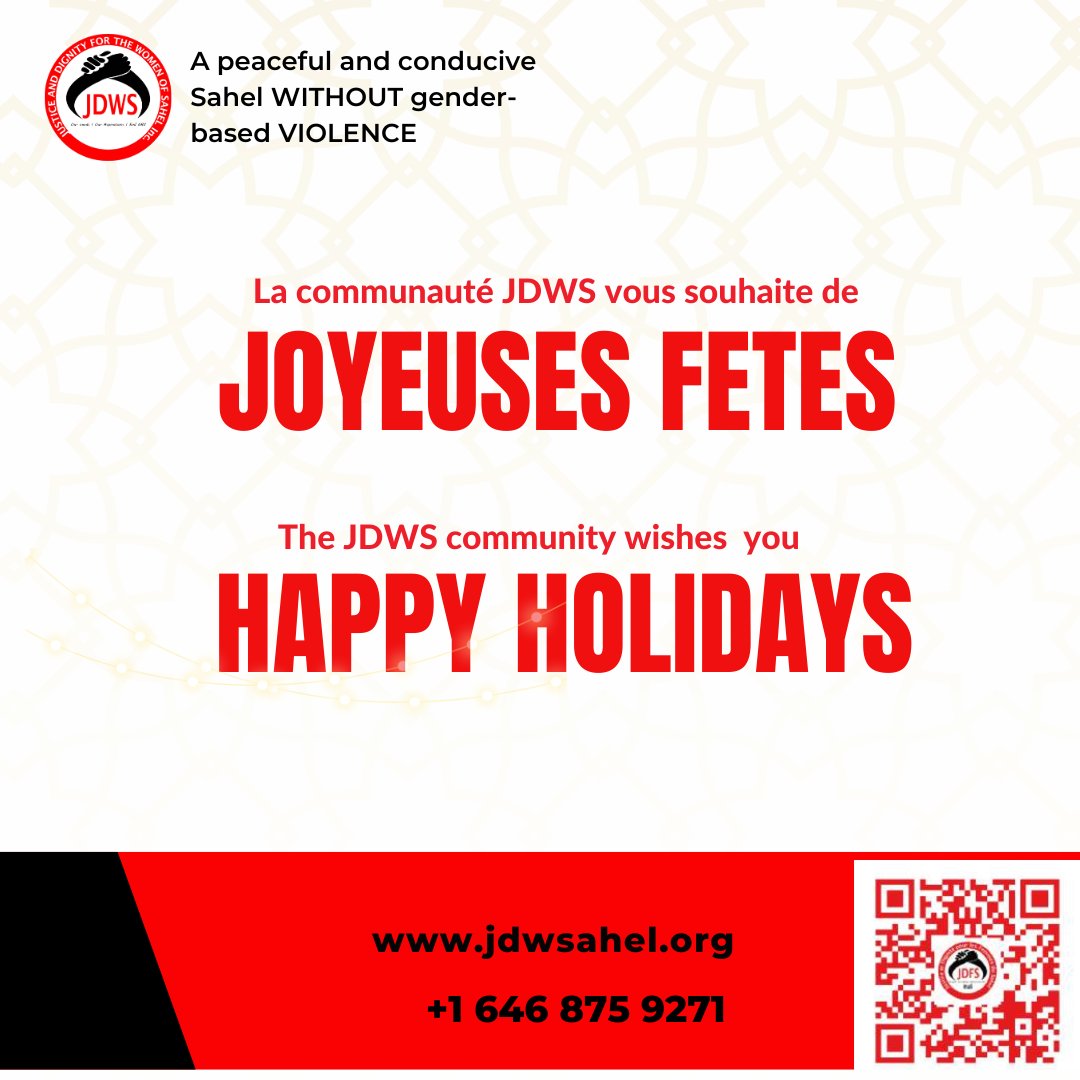 JDWS vous souhaite de joyeuses fêtes ✨
The JDWS community wishes you happy holidays 🎄

#JoyeusesFêtes #HappyHolidays #JDWS #Solidarité #Paix #Engagement