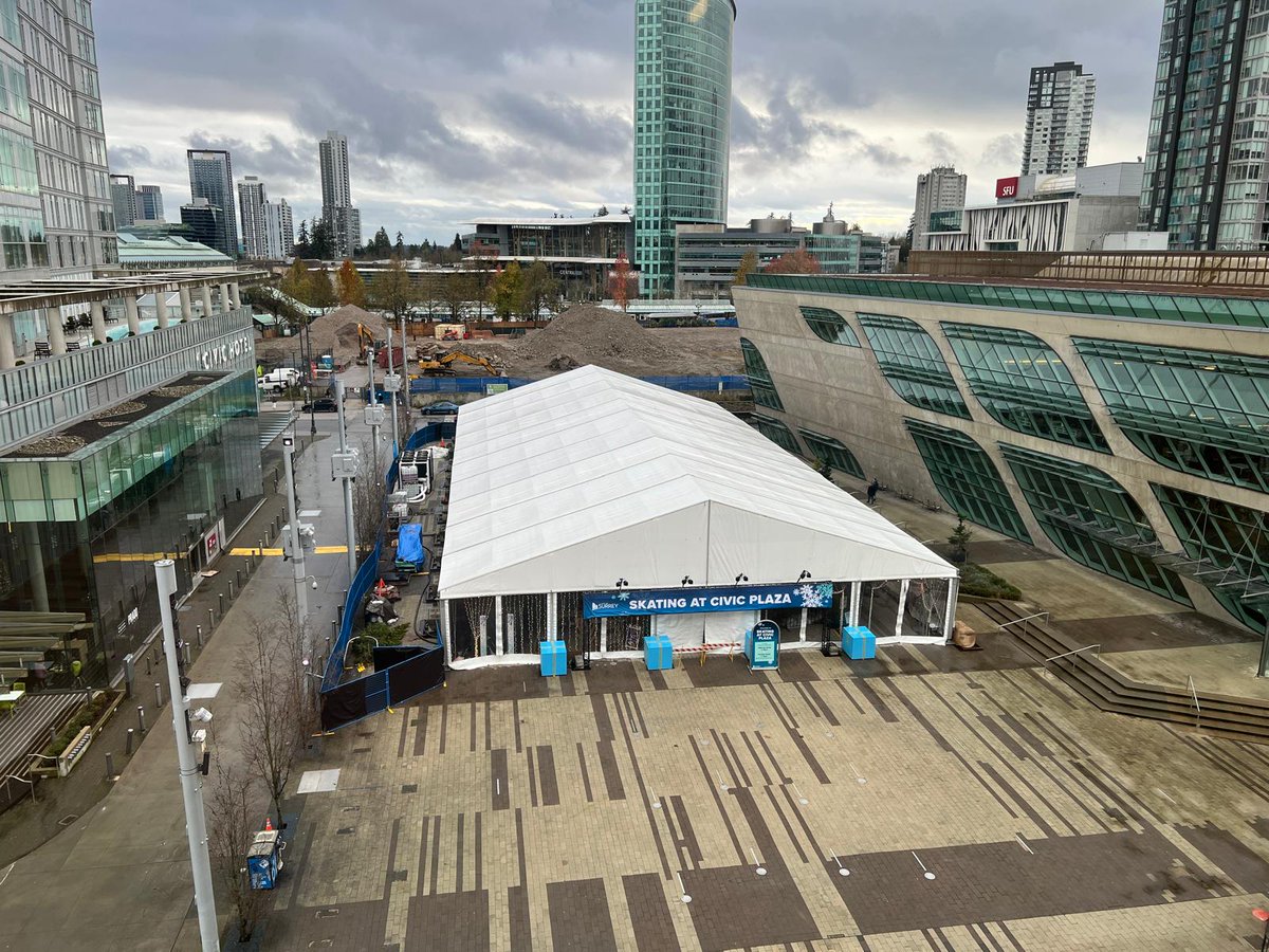A reminder that there is free ice skating at City Hall in the Plaza. Get out there &amp; let your kids teach you to skate or vice versa, or show your NHL moves, or figure skating finesse. Enjoy one of the fun activities #OurSurrey can provide for you!