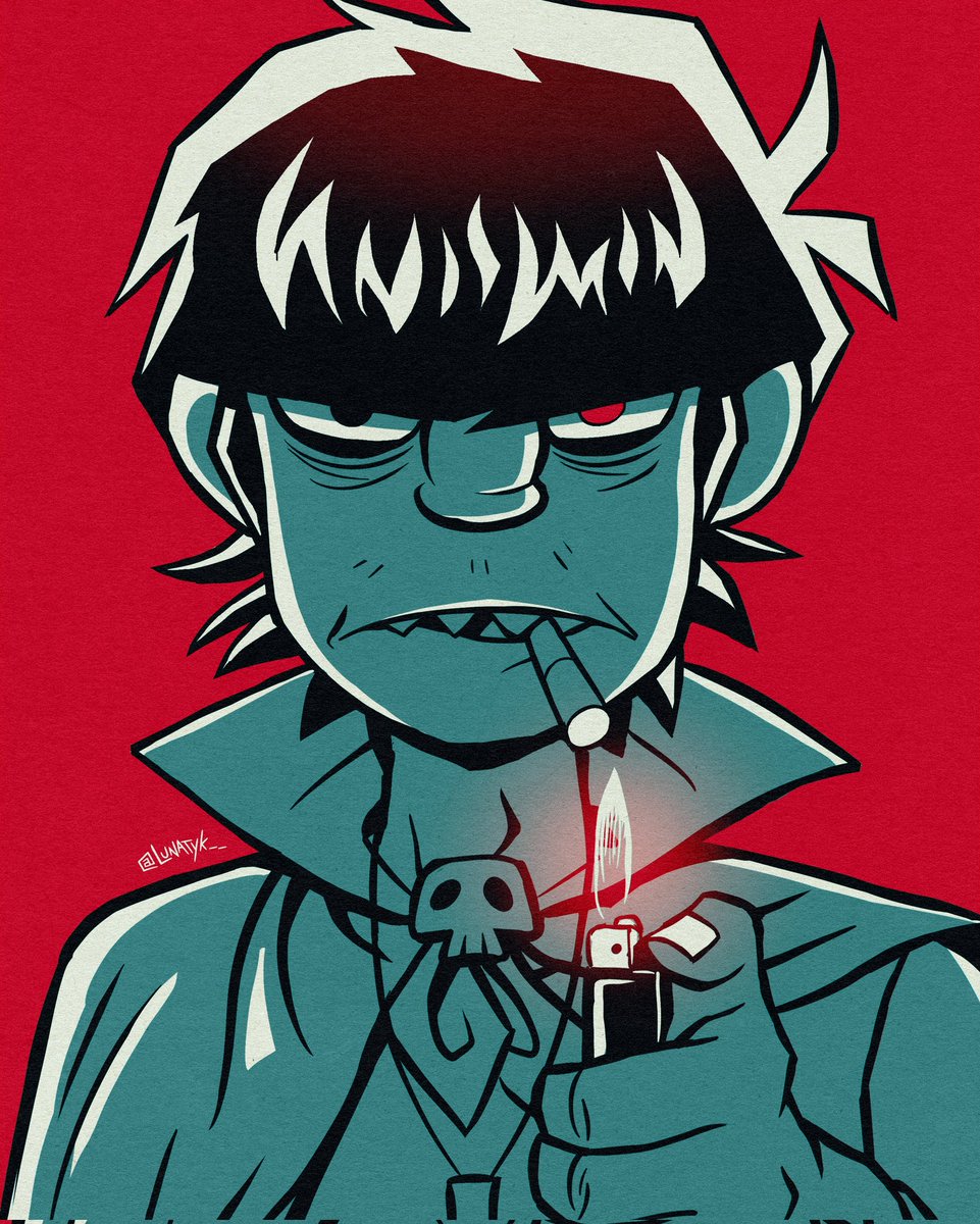 Lunatyk__'s tweet photo. Murdoc sketch #gorillaz https://t.co/9vpiMztlBU