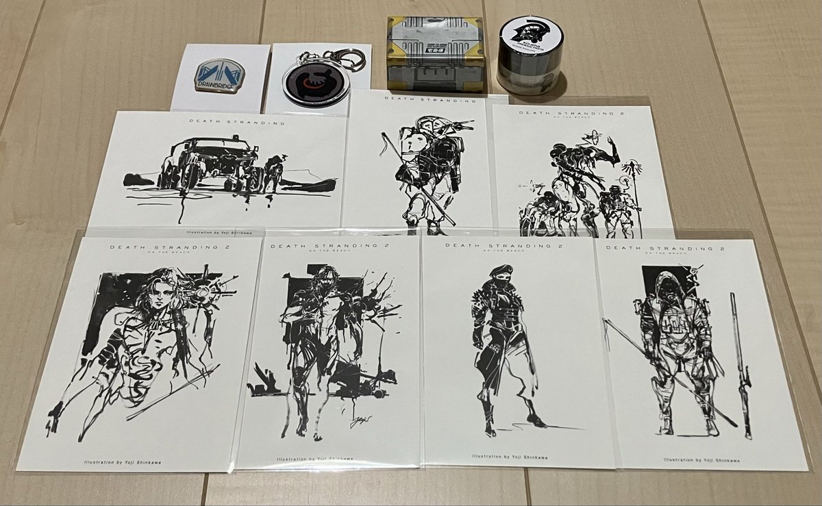 デススト2ポップアップストアの購入品。
ポストカードいいよー！
#DeathStranding2
#KojimaProductions