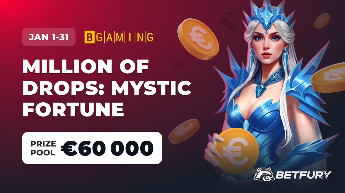 🌲#Winter magic is here🌲Want to share €60 000?
Join the Tournament ➤ betfury.tv/MD-Mystic-Fort…

Play games from <a href="/BGamingO/">BGaming Official</a> until Jan 31 to trigger drops &amp; claim multiple rewards up to €3 000

Drop ❄️ to create a #holiday vibe
