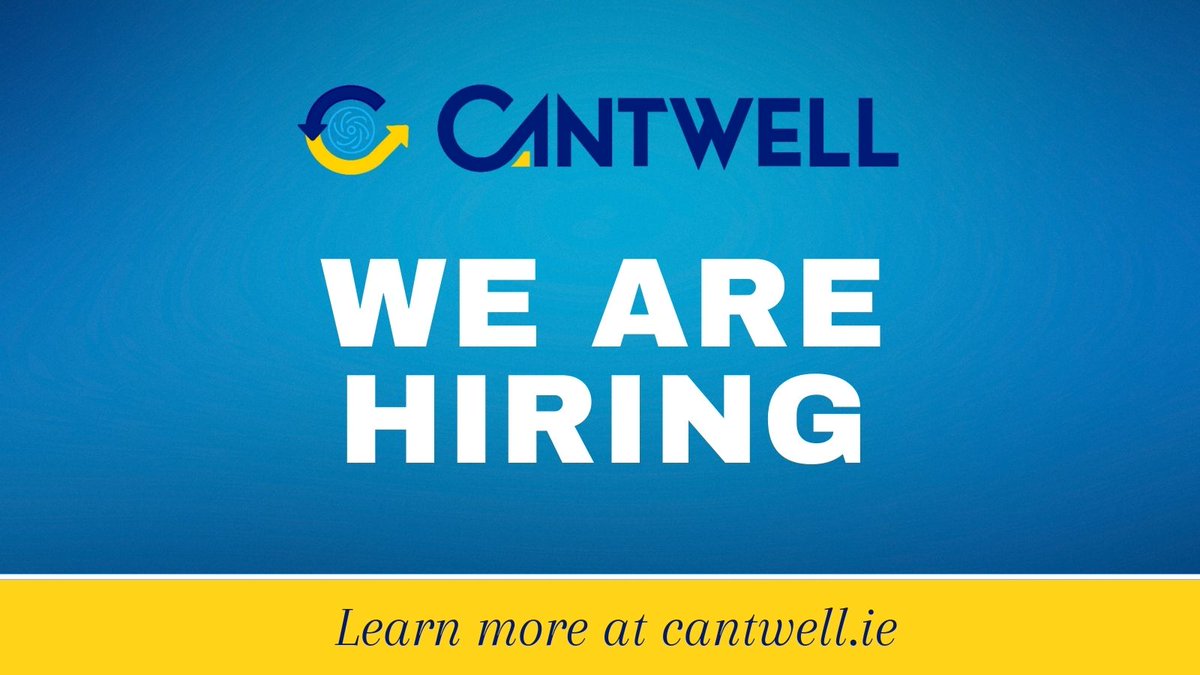 🔍 We Are Hiring! 🔍
At Cantwell, we are on the lookout for passionate individuals to join our team.🔗Learn more at cantwell.ie