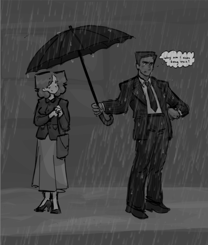 k4booms's tweet photo. rain in my heart 

#ocart #ocs #1940s #art https://t.co/qzadcVhXMM