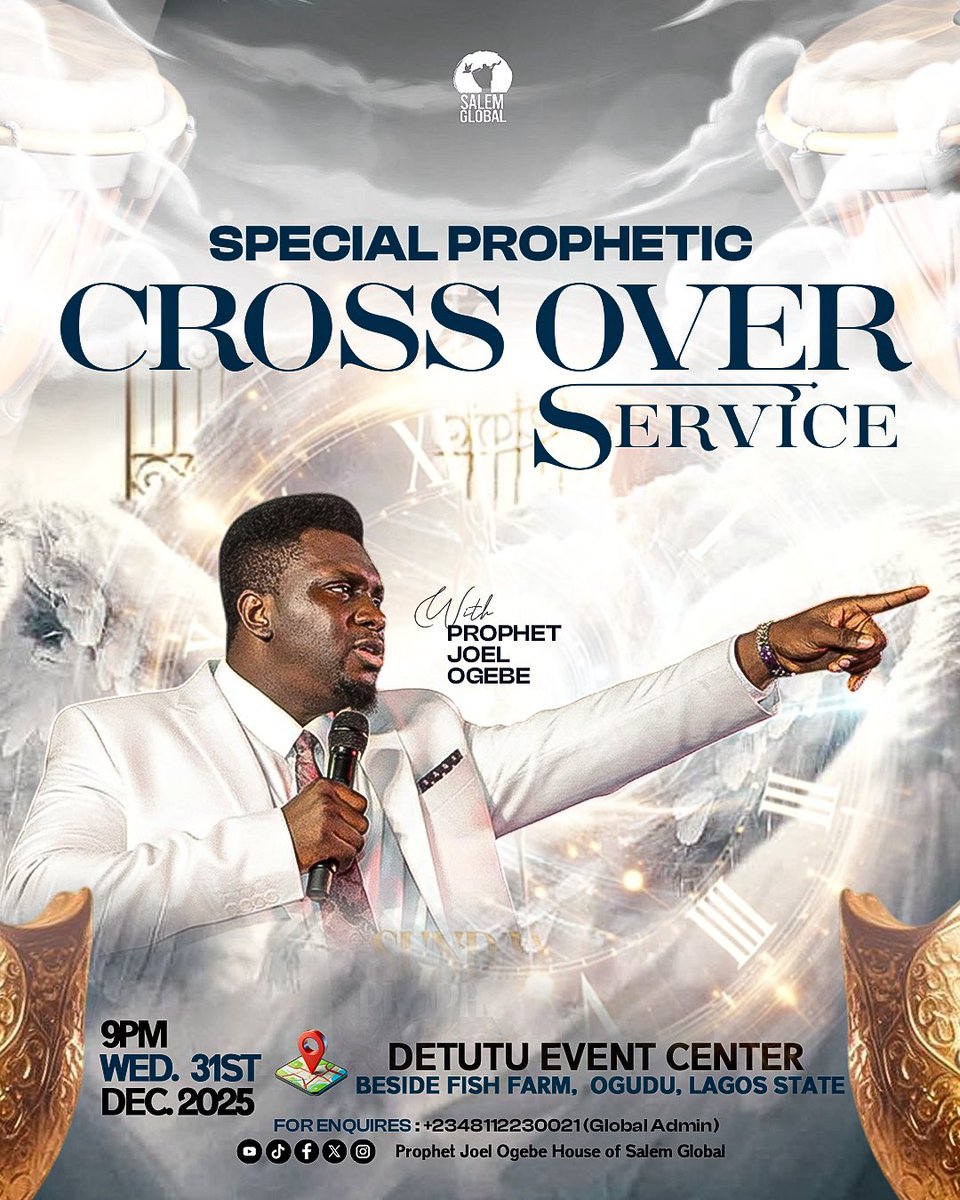 Hosea 12:13 “And by a prophet the LORD brought Israel out of Egypt, and by a prophet was he preserved.“  

Join me on the 31st to receive the word of the Lord for the new year. See you there.