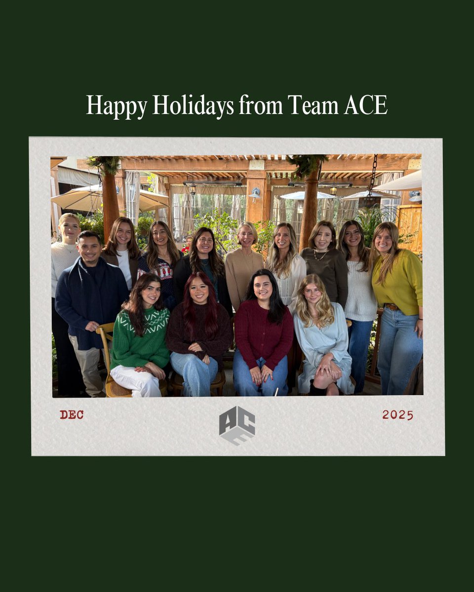 Happy holidays 🎄✨ Love, ACE.