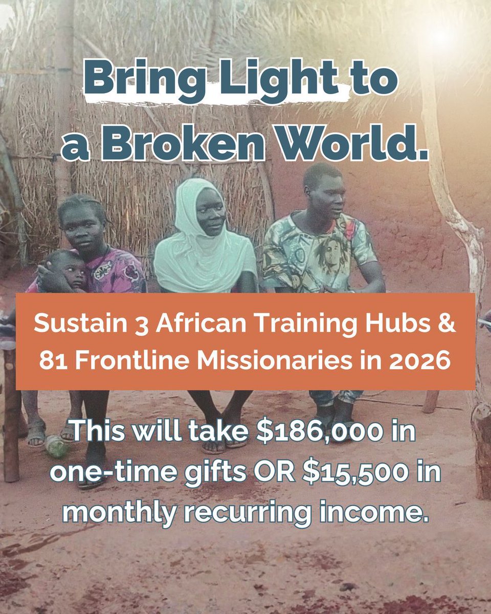 send56's tweet image. ✨As Christmas approaches, let's let our lights shine as an exaltation of the glorious gospel! Your donation sends Christ to the spiritually hungry and lost. Would you join with us to reach the 322 million unreached peoples of Africa? To give visit send56.org