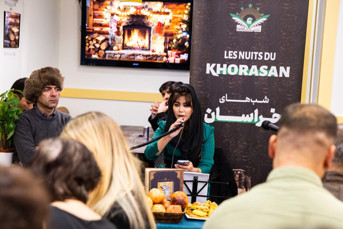 AbdulAzamAzizi's tweet photo. Les Nuits du Khorasan – Paris

Le 20 décembre 2025, à Paris, Yalda a réuni les cœurs du Khorasan, d’Afghanistan, d’Iran, du Tadjikistan et de France autour de la poésie, de la musique et du partage.
Yalda est passée, sa lumière demeure.
#Yalda #Khorasan 👇
https://t.co/iZSErl0az3 https://t.co/S912IU5xYR