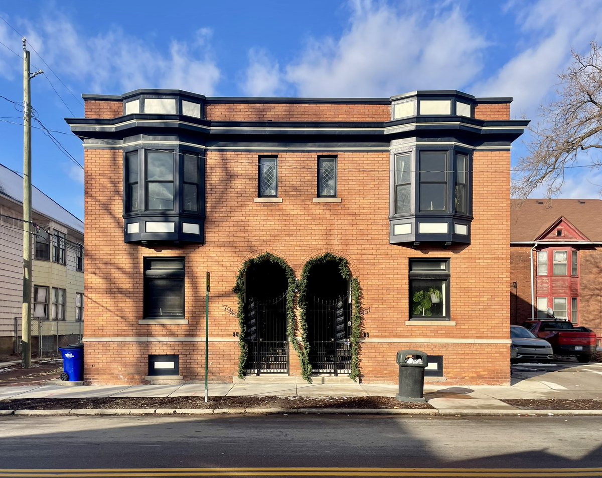 Historic duplexes I’ve photographed in different parts of Detroit