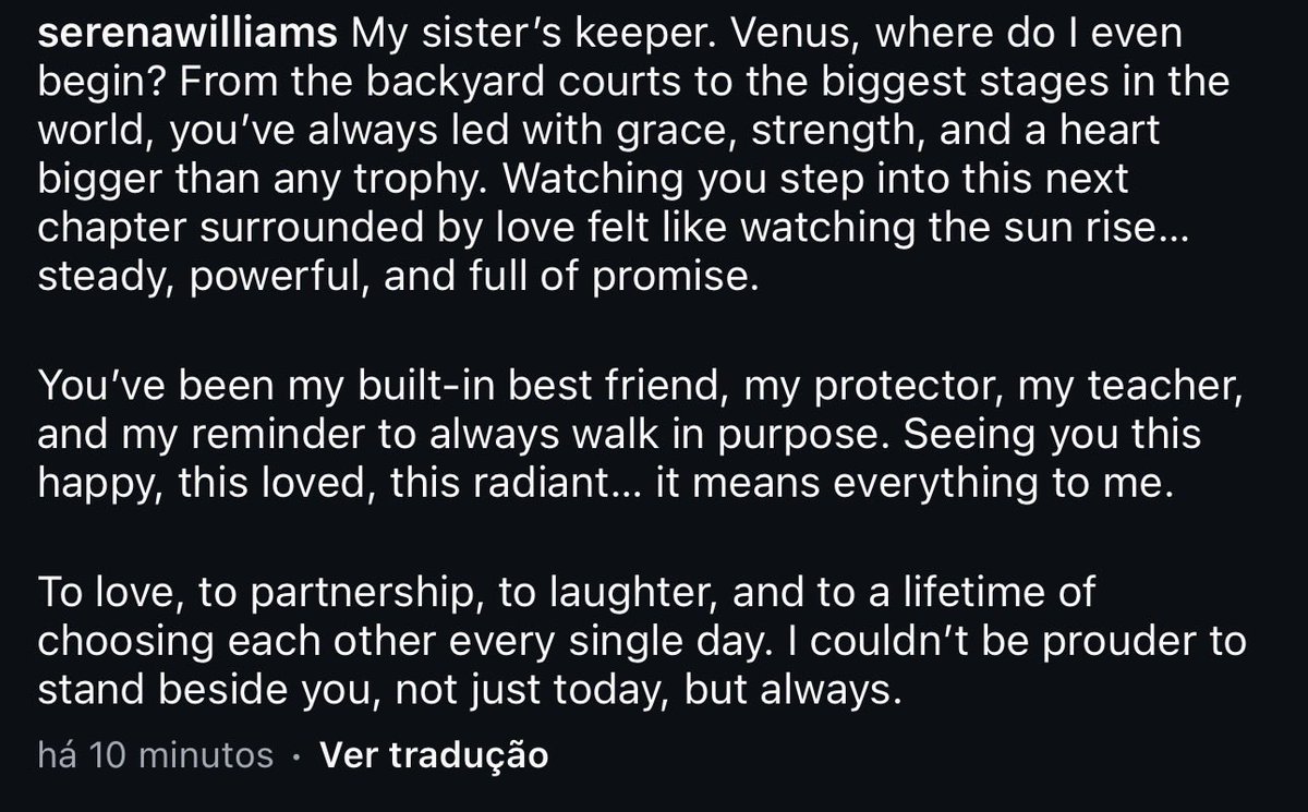 josemorgado's tweet image. What a fabulous post from Serena Williams on Instagram.