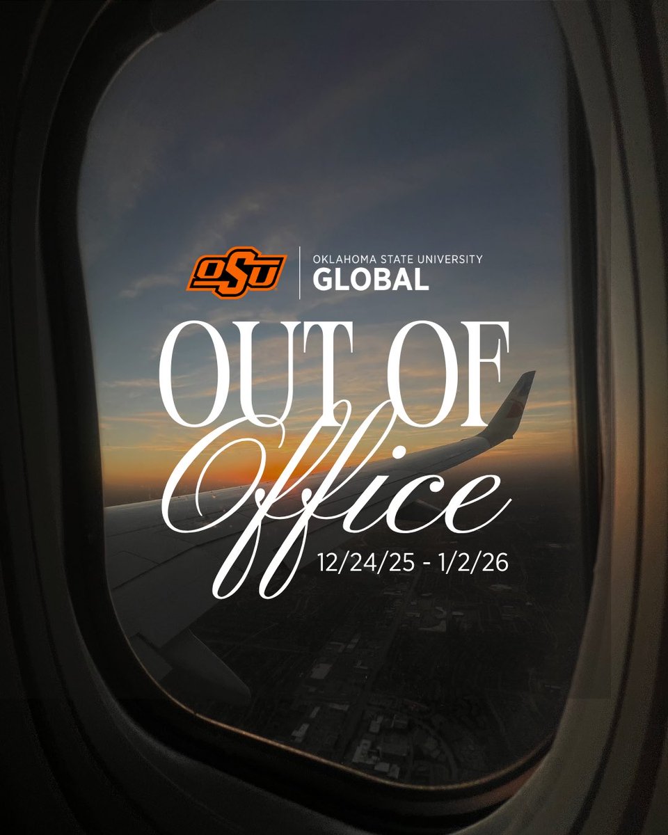 …and we're off for the holidays! 🎁✈️
 
We hope you have a joyful holiday season filled with time to recharge with those who matter most. Our office will be closed 12/24/25 - 1/2/26 for the university’s holiday break. We look forward to reconnecting in the new year!