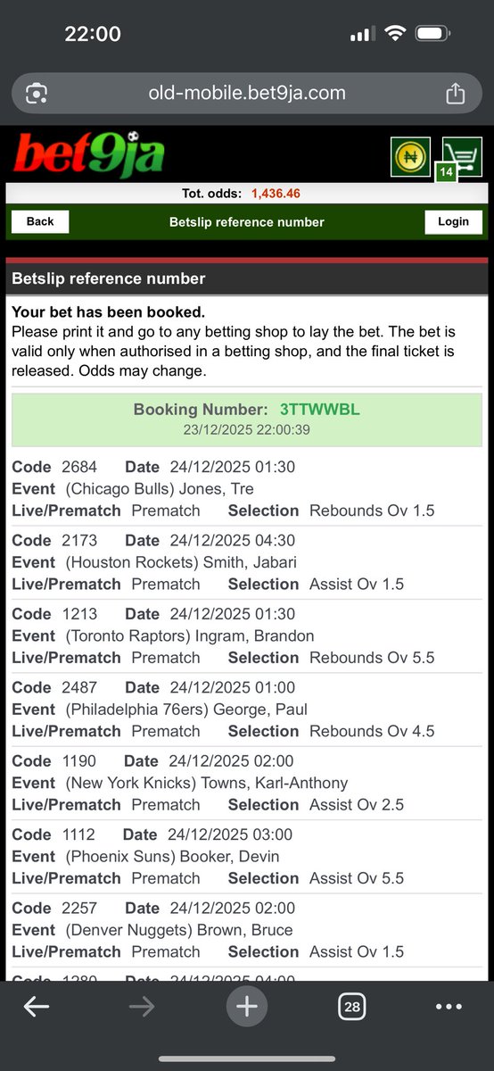 Kdrumz41's tweet photo. NBA Special Tonight 🏀🏀🍀🍀

3TTXWCT
3TTX3GD
3TTWWBL
3TTXM56

#Bet9jaCode #Bet9jaCode 

@Ekitipikin @Opeolu_waa @KakiJunior1 @Ada_Daddyya @CHIZZY_BB @sirchucho @spiriitual @LouieDi13 https://t.co/epY5cFLVlN