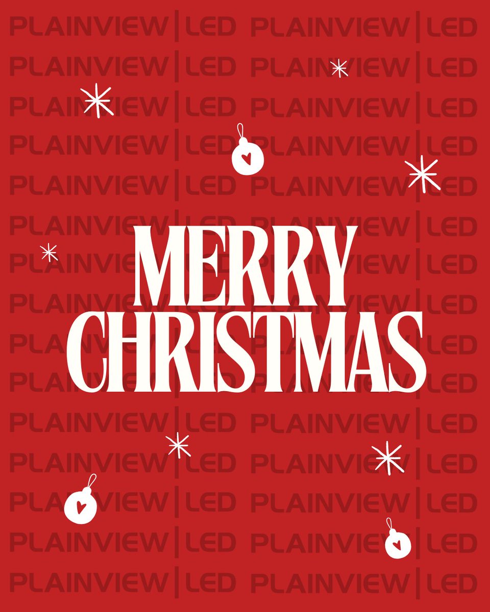 PlainViewLED's tweet image. What are you doing this Christmas?