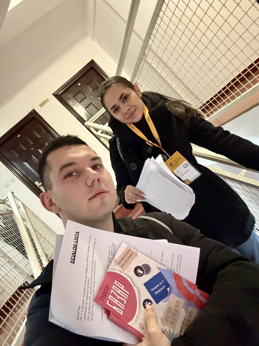 Studenti od vrata do vrata! 🧡

Danas smo koleginica Jana i ja imali zadovoljstvo da razgovaramo sa vama, da se upoznamo i podelimo misli. Hvala svima koji su nam otvorili vrata, dočekali nas sa osmehom i izdvojili vreme za iskren razgovor.

Vidimo se i narednih dana! 😊