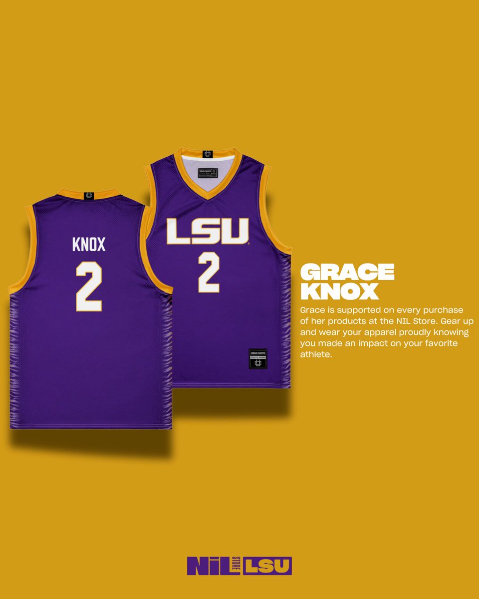 LSUNILStore's tweet image. Rep your SEC Freshman of the Week: @G_mmoney2 🐯🐯
➡️: nil.store/lsu/lsu-grace-…