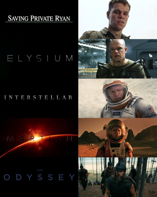 zemacplayer's tweet image. Matt Damon il veut tout le temps rentrer chez lui en fait.