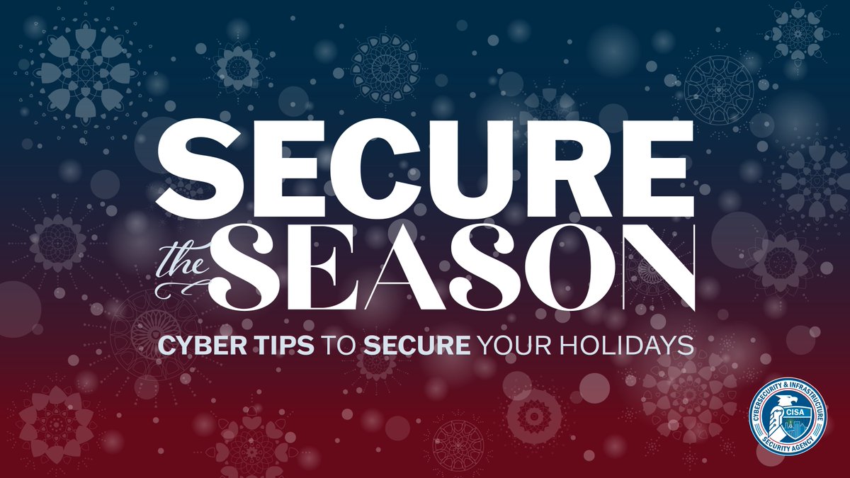 CISAgov's tweet photo. 🎁 Still checking off your holiday list? Don’t let the rush lead to risky clicks. Last-minute shopping can be stressful but staying cyber smart is still a must. Here’s how to #SecureTheSeason: https://t.co/dZJHjcLJNV https://t.co/4bWds6hY8K