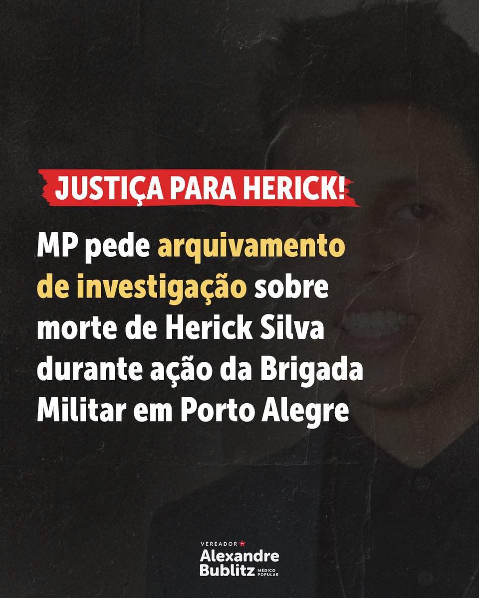 bublitz_a's tweet image. Mas como aceitar essa conclusão quando o desfecho foi a morte de um jovem em evidente sofrimento psíquico? Arquivar esse caso é negar justiça, silenciar uma família e reforçar um modelo de atuação que mata em vez de proteger.Seguiremos na luta por JUSTIÇA PARA HERICK!