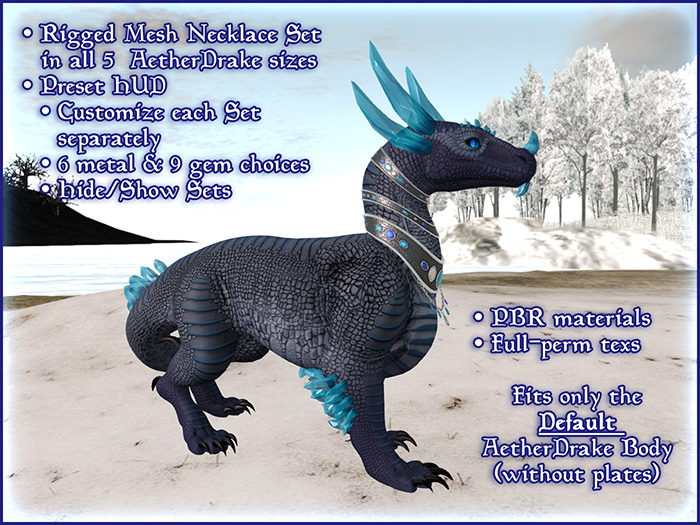 Gemstone Necklaces for ATC AetherDrake avatar: marketplace.secondlife.com/p/Pirschjaeger…