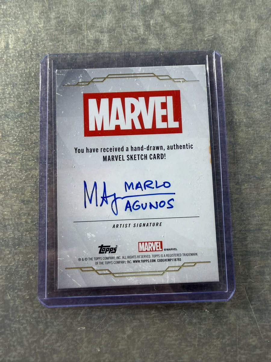 2025 Topps Chrome Marvel Studios Incredible Hulk #1/1 Sketch Card by Marlo Agunos