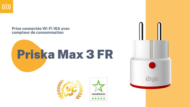 pascalparole's tweet image. Priska Max 3 FR, prise connectée compacte #konyks pour le grand public roxarmy.com/priska-max-3-f…