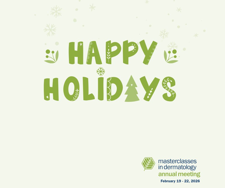 Masterclasses in Dermatology tweet media