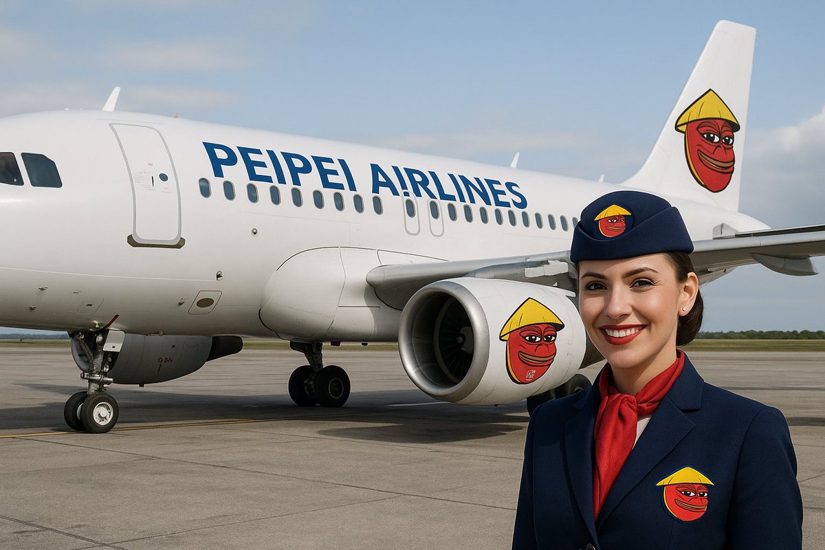 ✈️ Welcome aboard PeiPei Airlines
From the meme streets to the clouds.
No seatbelts — we’re flying to the moon. 🚀🐸
@Peipeierc20 
<a href="/Davincij15/">Davinci Jeremie</a> 
#PEIPEI #ToTheMoon #Memecoin #PeiPeiAirlines #Ethereum #Altcoins