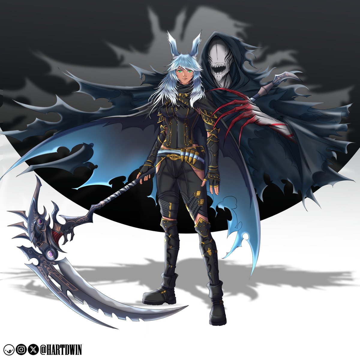 Reaper from FFXIV — dark, elegant, and deadly ⚔️
Female Reaper character commission.
#FFXIV #FFXIVART #opencommission