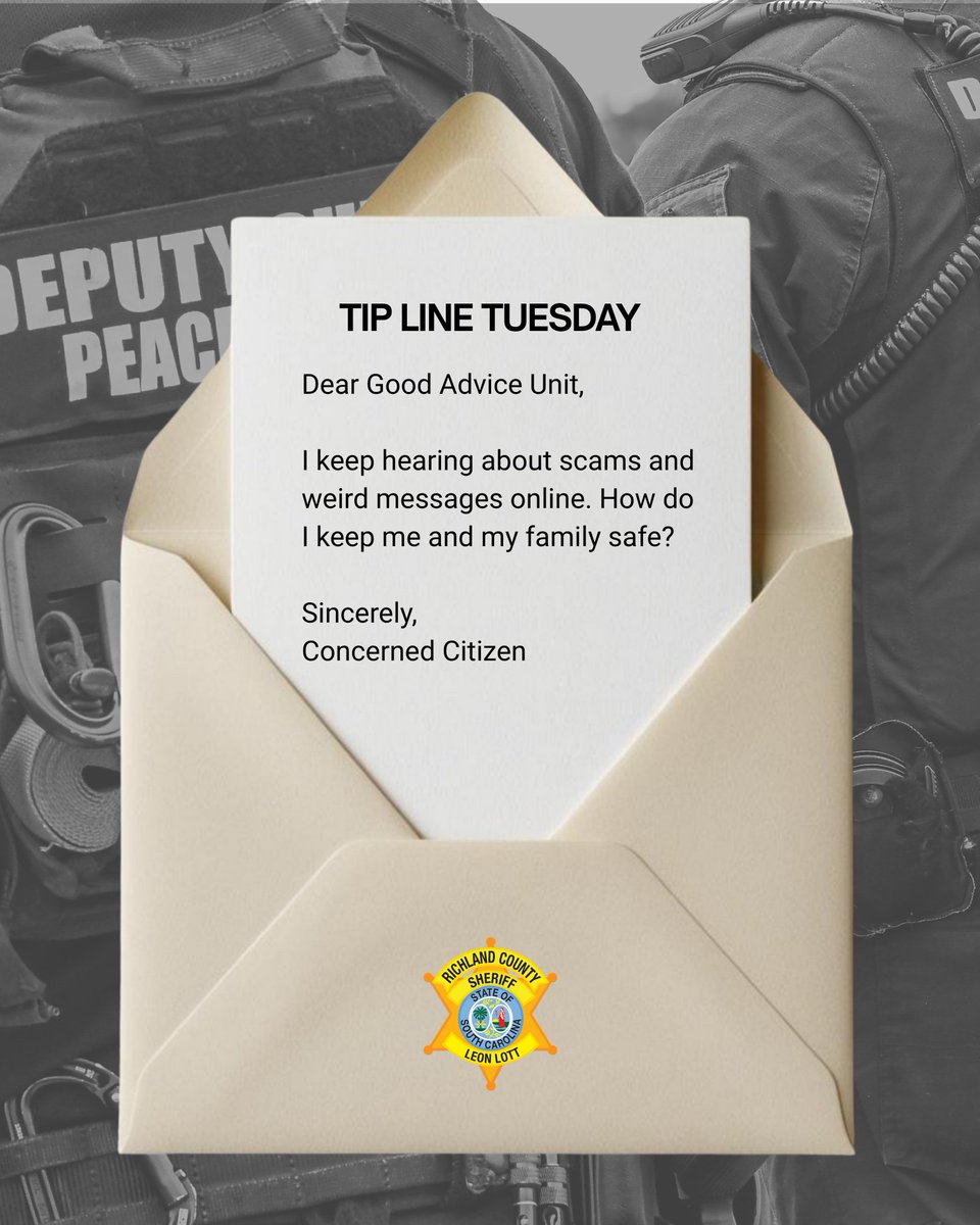 RCSD's tweet photo. It's #TipLineTuesday! RCSD is answering our most asked questions, providing helpful tips for staying educated and safe. ✏️ This week, here are a few tips for staying safe online! https://t.co/UWhBs5MP5v