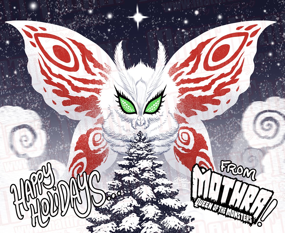 Just in time for the holidays...MERRY MOTHMAS FROM MOTHRA: QUEEN OF THE MONSTERS!
Trade paperback available January 2025!