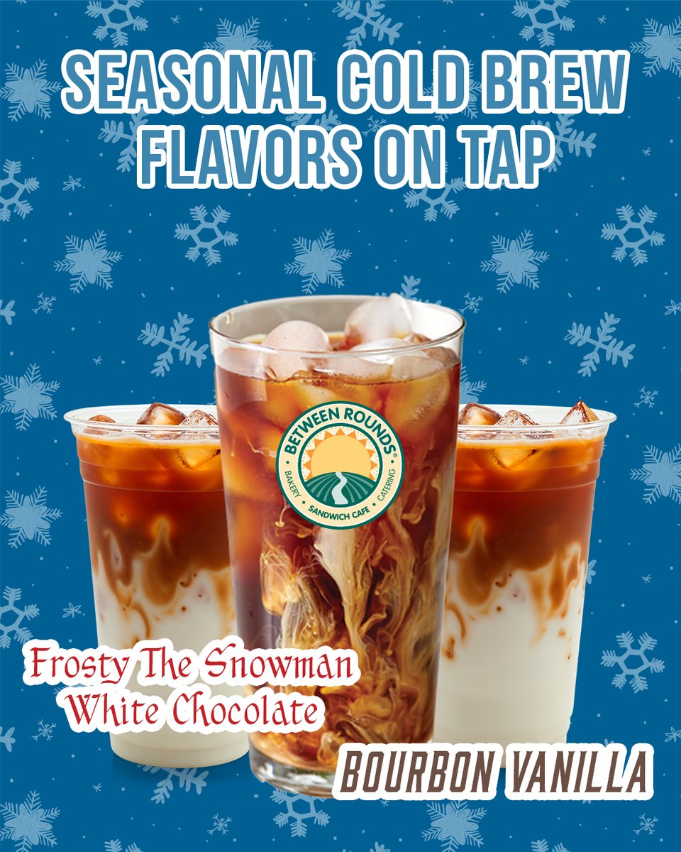 BetweenRoundsUS's tweet image. Seasonal Cold Brew flavors now on tap!