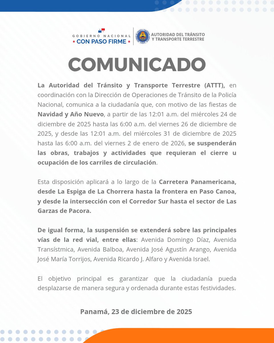 Autoridad del Tránsito tweet media