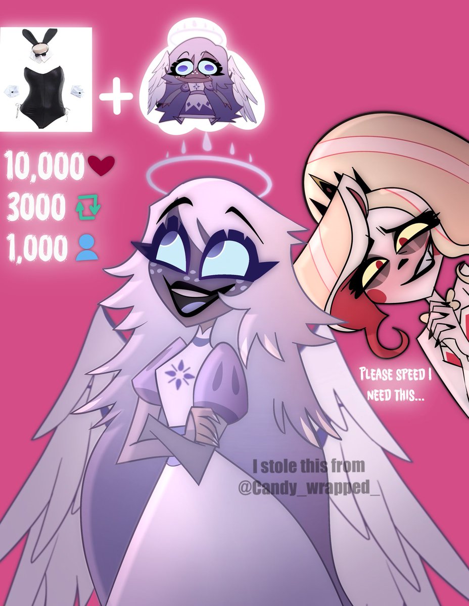 Candy_wrapped_'s tweet image. I feel determined #HazbinHotel #emilyhazbinhotel #royalhalo #charliemorningstar
