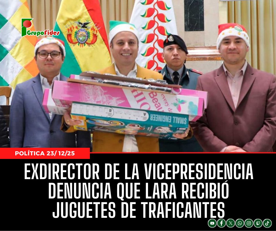 🟩 #GrupoFides | #RadioFidesLaPaz “Ha recibido regalos de mineros chinos para repartir a la gente, me parece un delito y no correspondía”, señaló la exautoridad.
Lea la nota aquí 👉 radiofides.com/es/exdirector-…