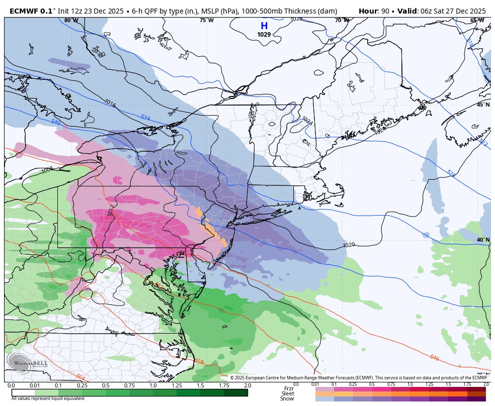 MannysWeather's tweet image. Watching the potential for a post-christmas snowstorm. Still narrowing out details but accumulating snow for parts of the northeast Friday-Saturday looks likely. Stay Tuned! ❄️❄️👀

#njwx #pawx #nywx #snow #wxtwitter