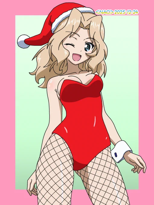 ガルパン GuP garupan のケイです サンタだよー