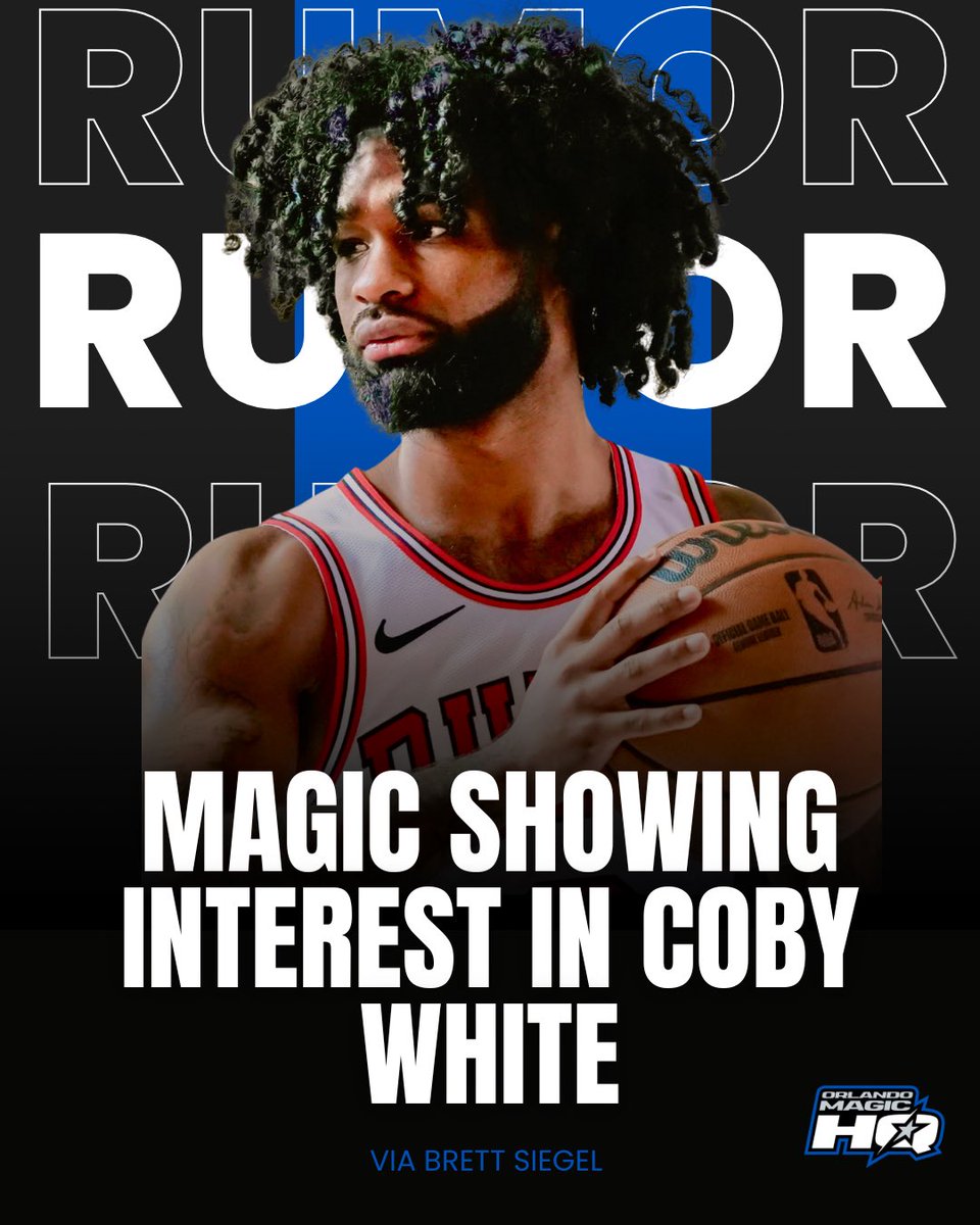 OMagicHQ's tweet image. “Three intriguing Eastern Conference teams brought up in conversations with league executives at the G League Showcase as potential landing spots for White include the Orlando Magic, Atlanta Hawks, and Cleveland Cavaliers…

Word surrounding Orlando is that this team wants to add…