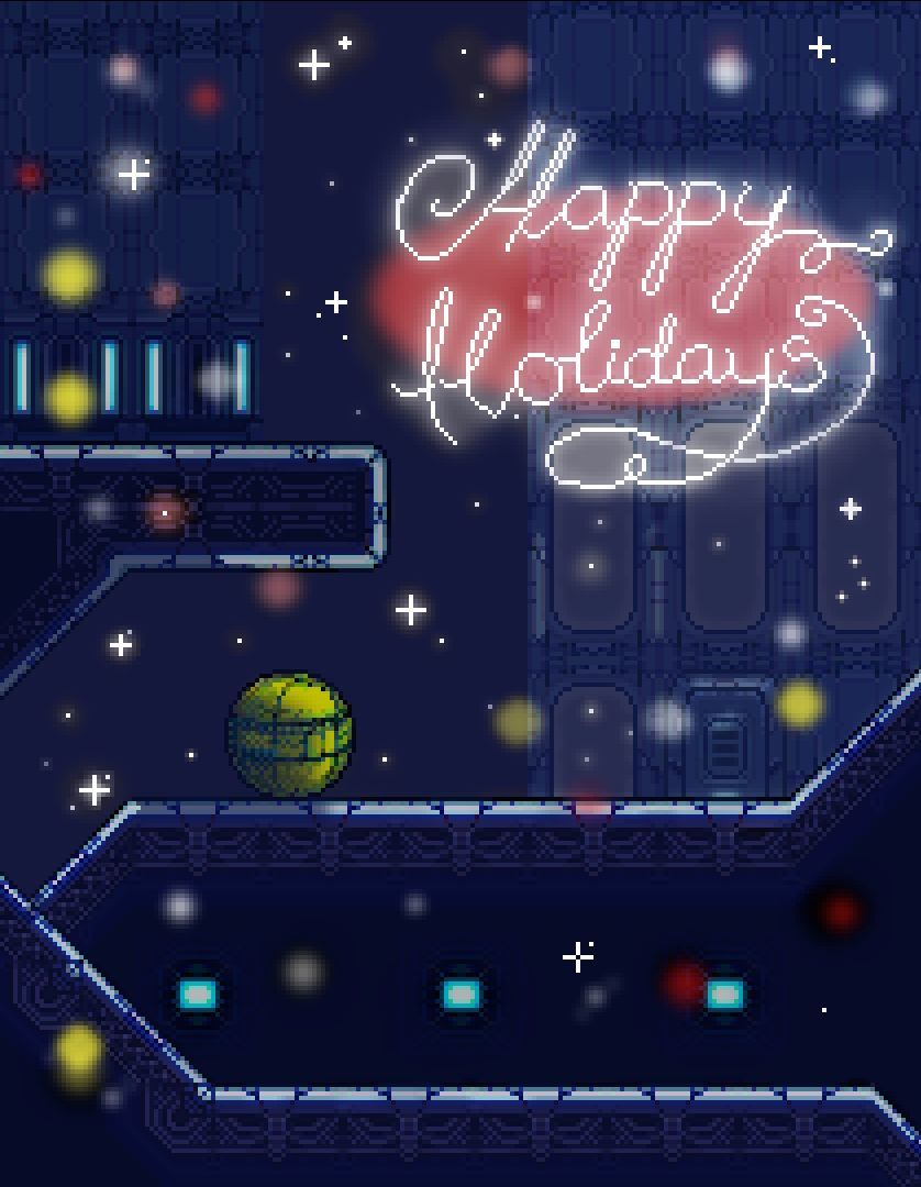 Karva Games and O.R.B. wishes Happy Holidays! ❤️ ✨ 

#orbthegame #karvagames #indiegame #aseprite #2Dplatformer #platformer #retro #cyberpunk #scifi #Robots #gaming #singleplayer #pixelart #ドット絵 #Christmas #happyholidays #christmas2025