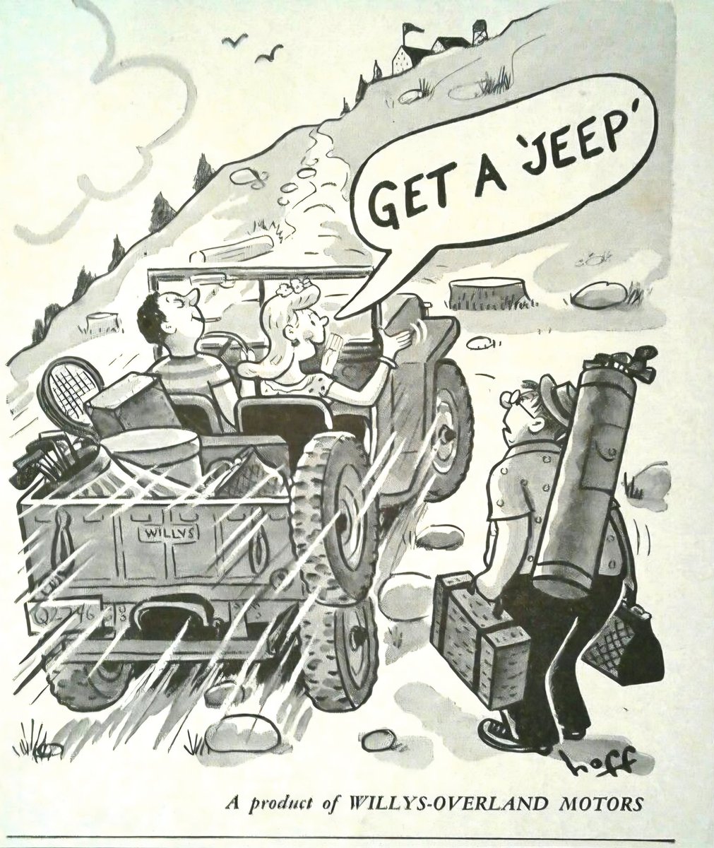 Get a Jeep...circa 1940s! A product of Willys-Overland Motors!
..............
#jeep #jeeplife #tuesday #legendary1941 #willys