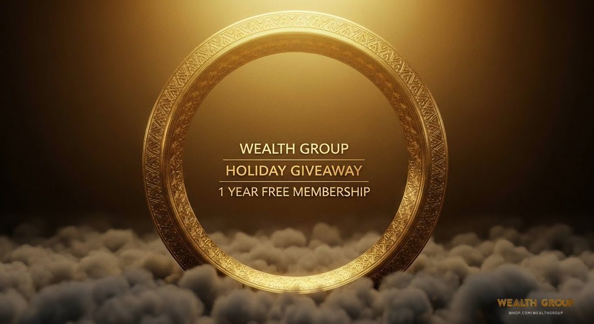 🎁 HOLIDAY GIVEAWAY! 🎁🎅🎄

Win a 1-YEAR FREE MEMBERSHIP to join <a href="/WealthGroup/">Wealth Group</a>!

To enter, complete all 3 steps:

✔️ Like &amp; Retweet
✔️ Follow <a href="/WealthGroup/">Wealth Group</a> &amp; <a href="/eliz883/">EliZ</a> 
✔️ Tag 3 friends
Winner announced Jan 12th! Good luck! 🍀