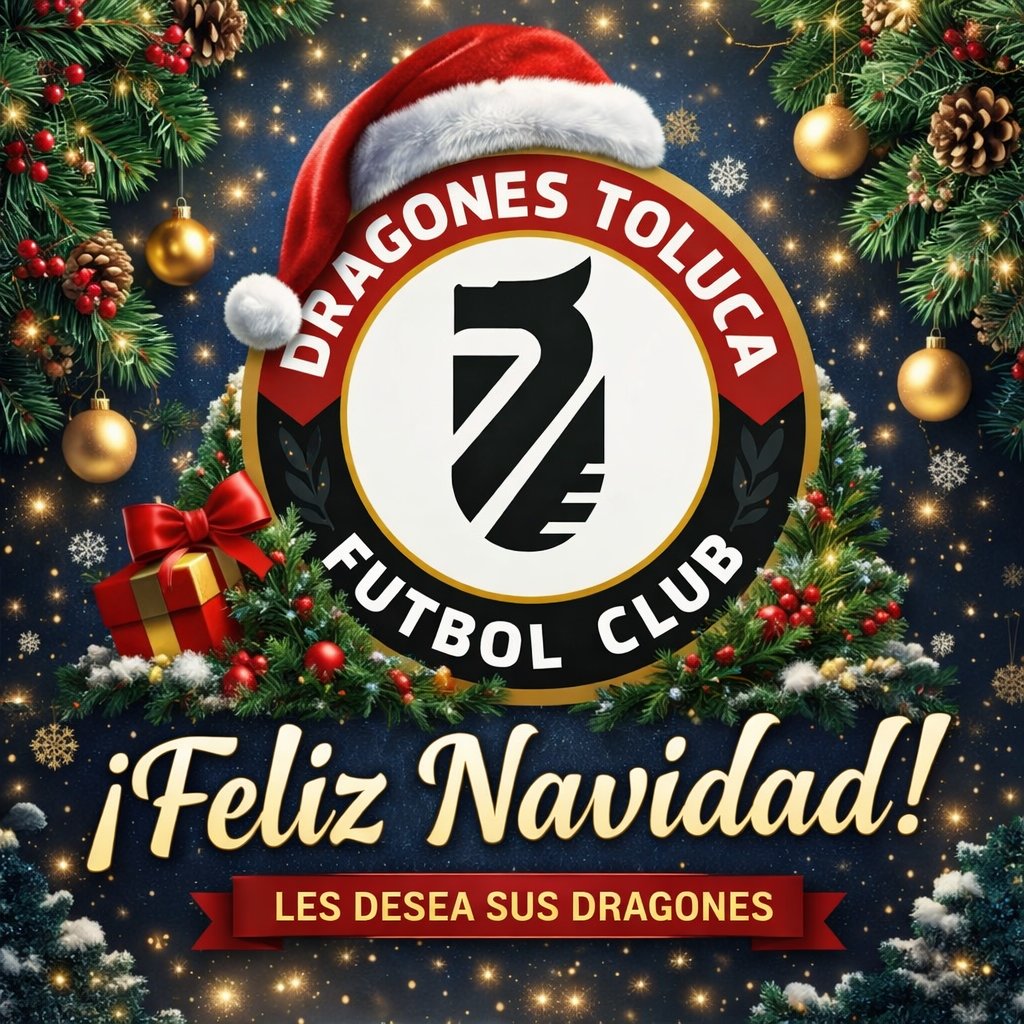 Que esta Navidad esté llena de risas, amistad y mucha pasión por los colores. ¡Feliz Navidad, Dragones! Vamos con todo el próximo año.