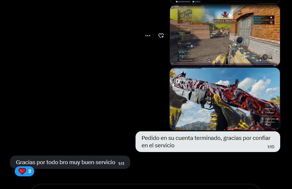 Pedido recién completado del camo de wz 👀