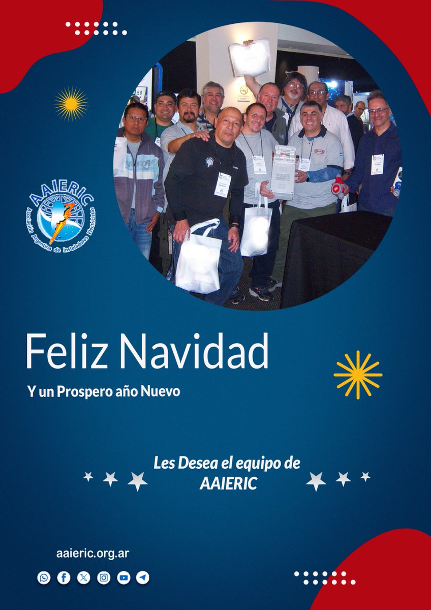 Feliz navidad les desea AAIERIC para todos ustedes