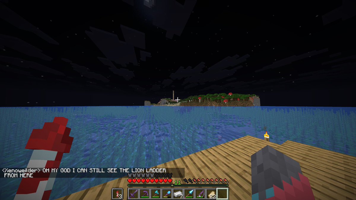 tinytowerMC's tweet image. lion ladder installed