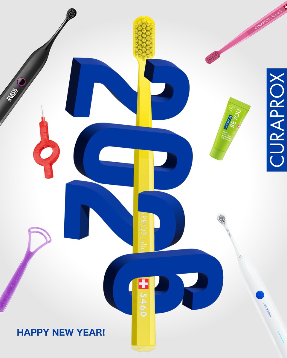 新年あけまして、おめでとうございます。
本年も「笑顔で歯みがき、クラプロックス」
どうぞよろしくお願い申し上げます。
#歯ブラシ #CURAPROX #クラプロックス #BEYOU