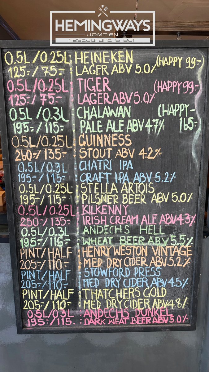 Grab a hot, freshly baked pie for just ฿199 — 8 big, bold flavours and all the sides you love. Comfort food sorted.

Wash it down with an Andechs or a cold Stella — both now part of our expanded Happy Hour.

Your pie lineup:
Steak &amp; Ale • Steak &amp; Mushroom • Steak &amp; Onion •