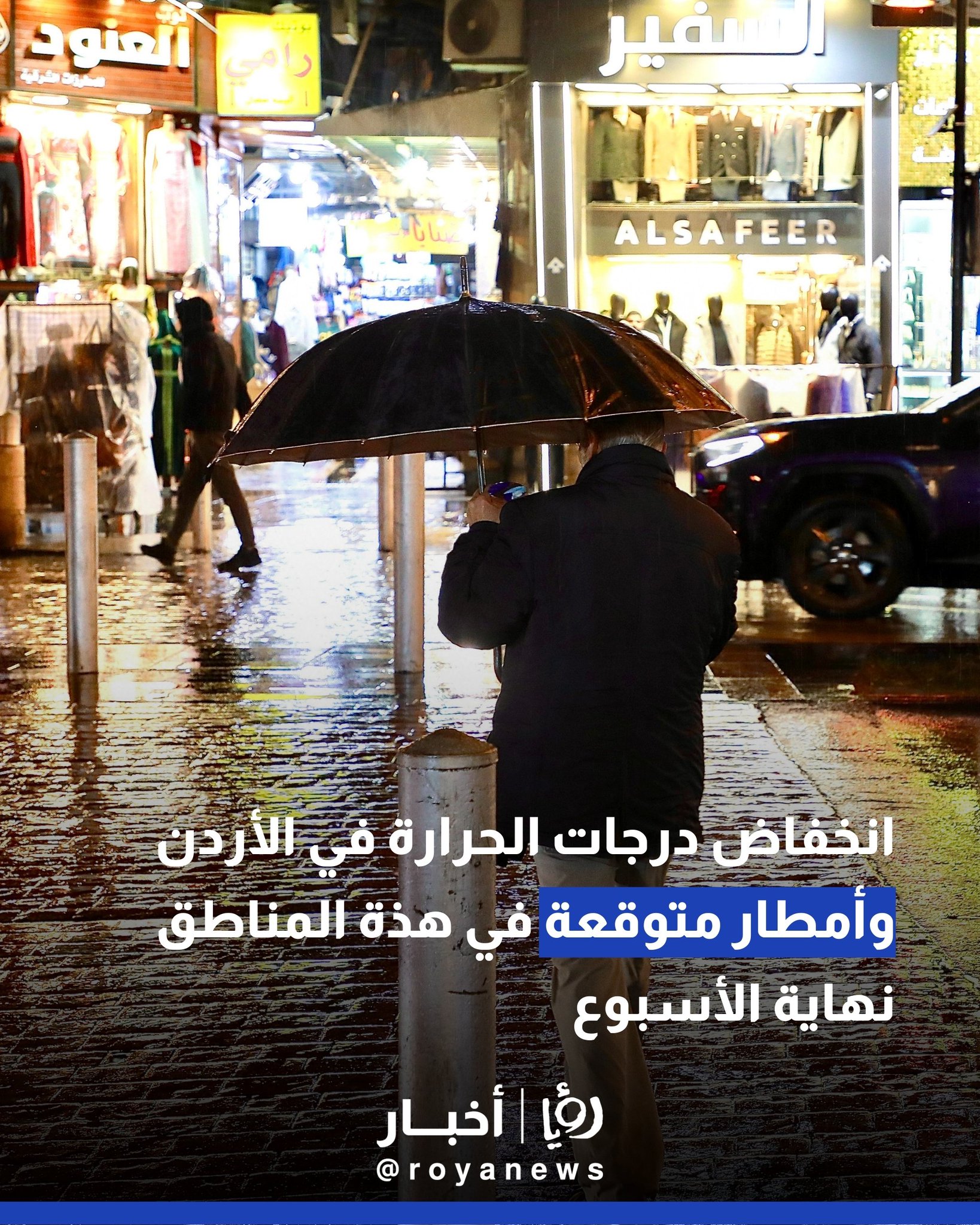 انخفاض درجات الحرارة في الأردن وأمطار متوقعة في هذة المناطق نهاية الأسبوع #عاجل 