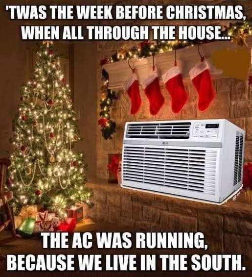 Oh yeah its going to be a warm Christmas!