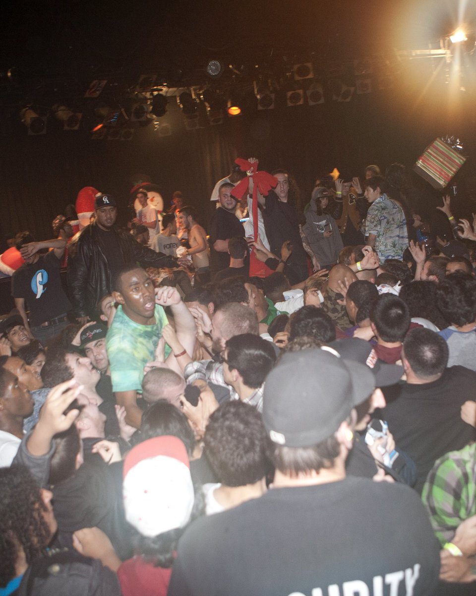 Fourteen years ago today, Tyler, The Creator threw a Christmas concert at The Roxy in Los Angeles, which ended with him in handcuffs‼️👀