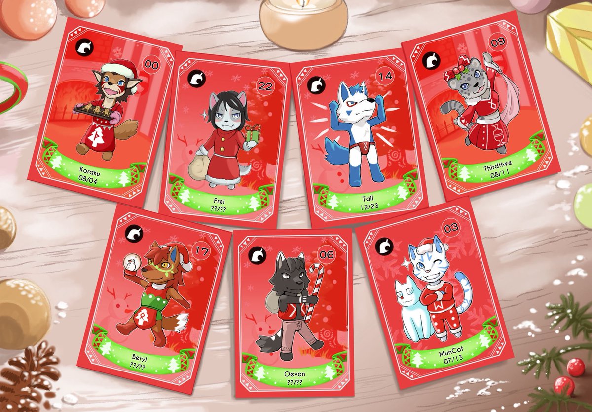 🎄 Christmas Amiibo-style Cards! 

Wish you all a safe and happy Christmas 
(I haven't recovered yet... 😷)

先預祝大家聖誕節平安愉快
（病還沒好⋯⋯ 😷）
#2025Christmas